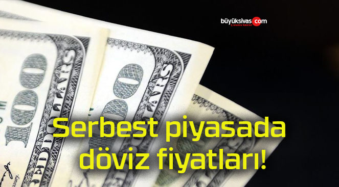 Serbest piyasada döviz fiyatları!