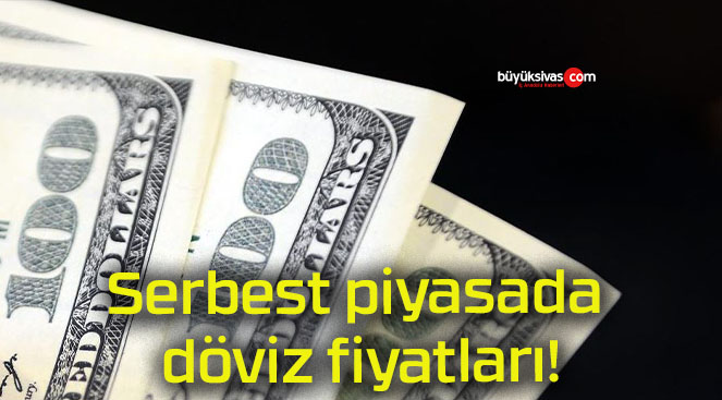 Serbest piyasada döviz fiyatları!
