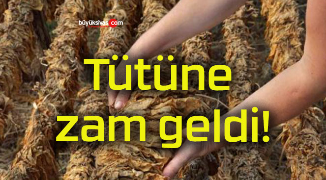 Tütüne zam geldi!