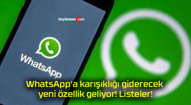 WhatsApp’a karışıklığı giderecek yeni özellik geliyor! Listeler!