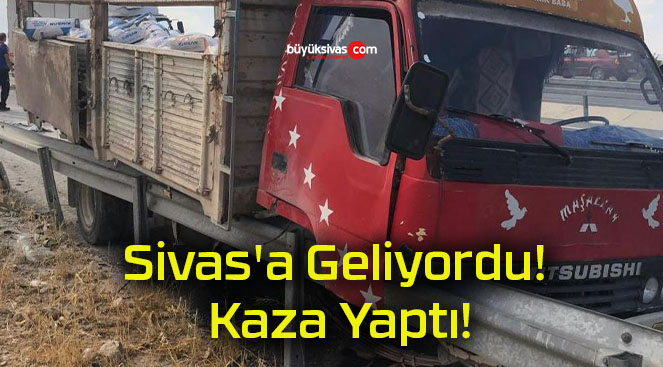 Sivas’a Geliyordu! Kaza Yaptı!