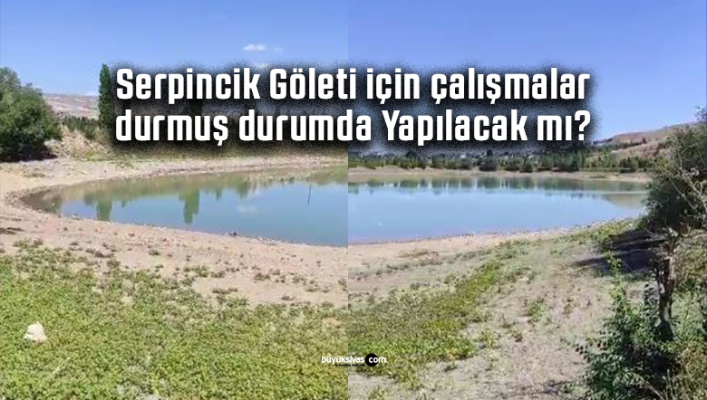 Serpincik Göleti için çalışmalar durmuş durumda… Yapılacak mı?