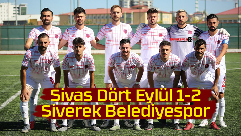Sivas Dört Eylül 1-2 Siverek Belediyespor
