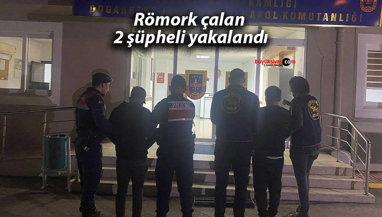 Römork çalan 2 şüpheli yakalandı