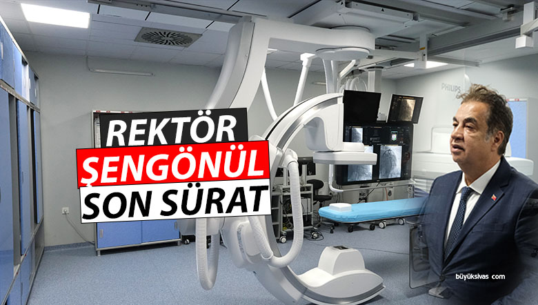 Rektör Şengönül son sürat çalışmaya devam ediyor! Yeni cihaz geldi
