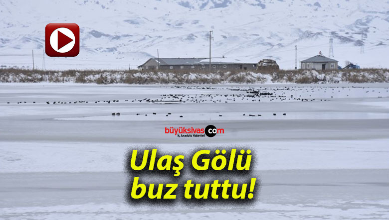 Ulaş Gölü buz tuttu!