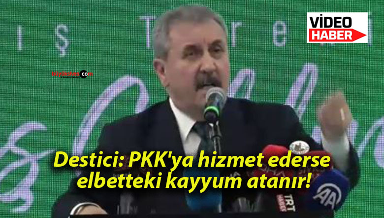 Destici: PKK’ya hizmet ederse elbetteki kayyum atanır!