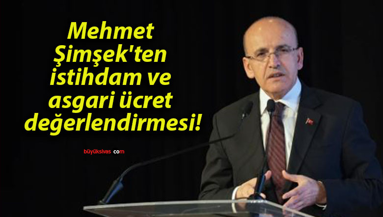 Mehmet Şimşek’ten istihdam ve asgari ücret değerlendirmesi!