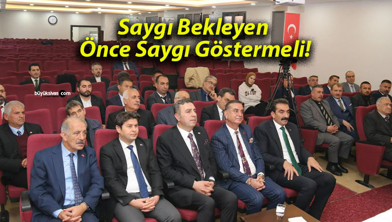 Saygı Bekleyen Önce Saygı Göstermeli!