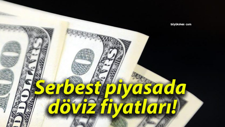 Serbest piyasada döviz fiyatları!