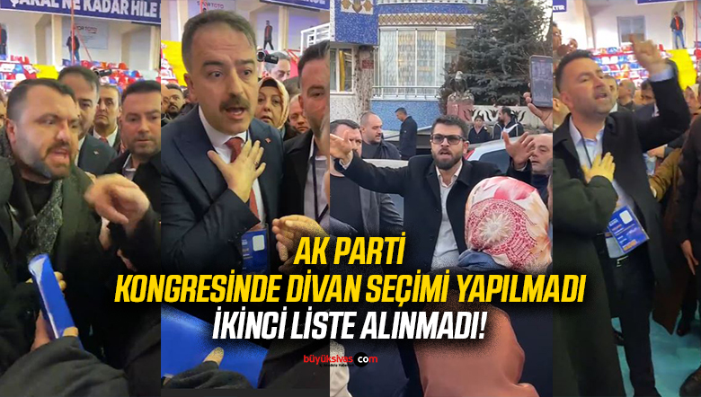 AK Parti Sivas İl Kongresi’nde Divan Seçimi Yapılmadı! İkinci Liste Alınmadı