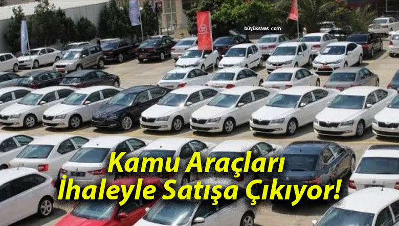 Kamu Araçları İhaleyle Satışa Çıkıyor!