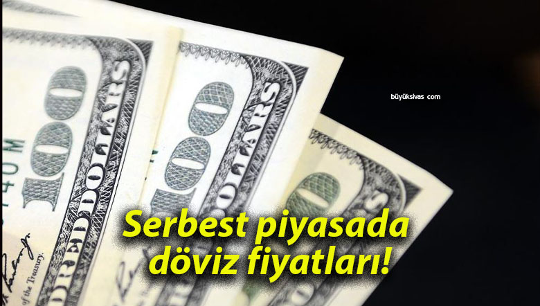 Serbest piyasada döviz fiyatları!