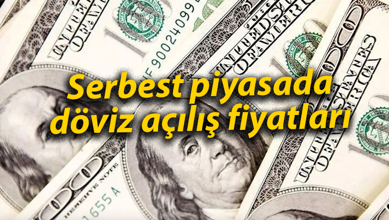 Serbest piyasada döviz açılış fiyatları