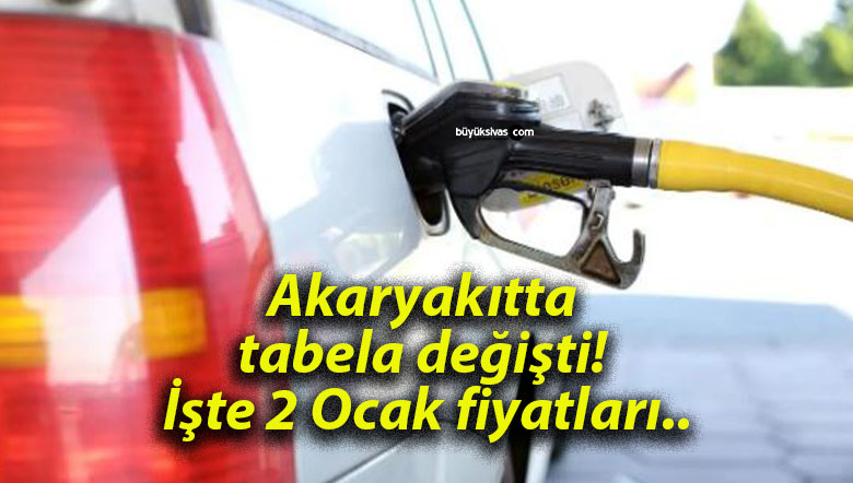 Akaryakıtta tabela değişti! İşte 2 Ocak fiyatları..