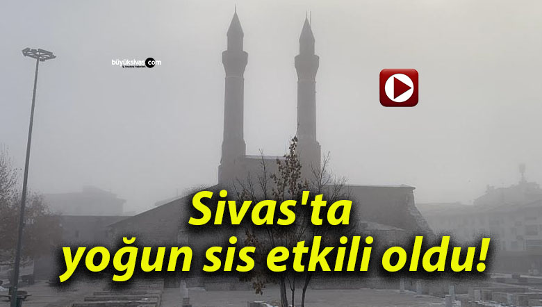 Sivas’ta yoğun sis etkili oldu!