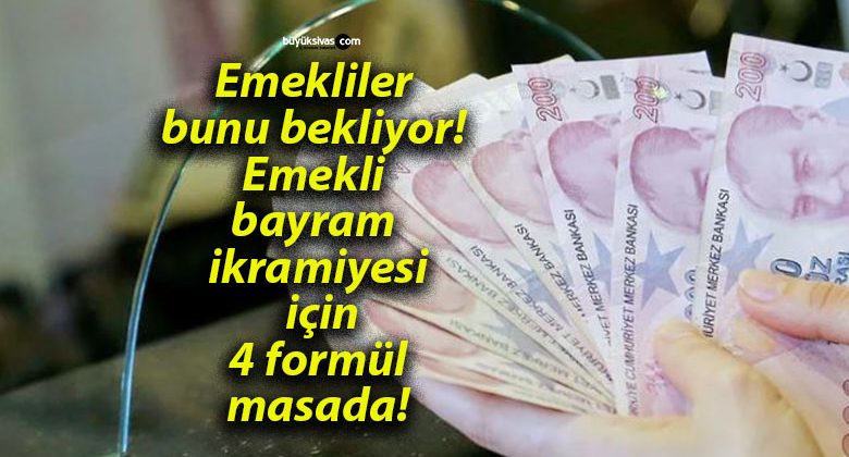 Emekliler bunu bekliyor! Emekli bayram ikramiyesi için 4 formül masada!