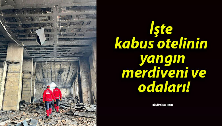İşte kabus otelinin yangın merdiveni ve odaları!