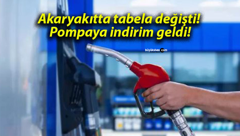Akaryakıtta tabela değişti! Pompaya indirim geldi!