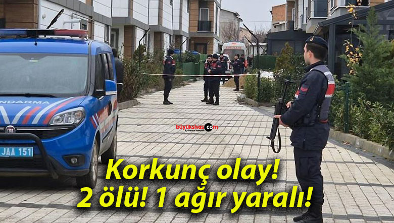 Korkunç olay! 2 ölü! 1 ağır yaralı!