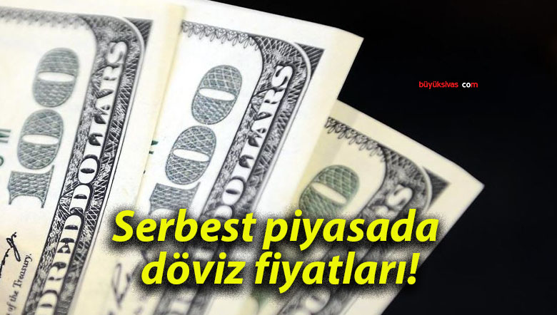 Serbest piyasada döviz fiyatları!