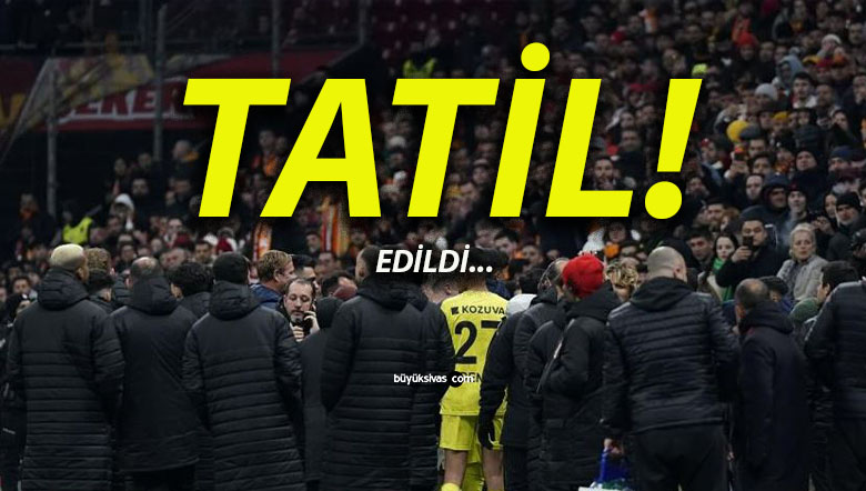 Galatasaray – Adana Demirspor maçı tatil edildi!