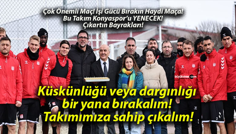 Küskünlüğü veya dargınlığı bir yana bırakalım! Takımımıza sahip çıkalım!