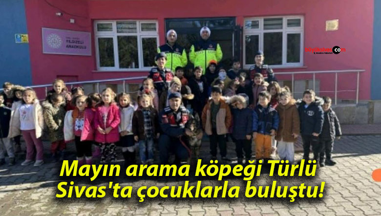 Mayın arama köpeği Türlü Sivas’ta çocuklarla buluştu!