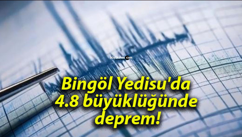 Bingöl Yedisu’da 4.8 büyüklüğünde deprem!
