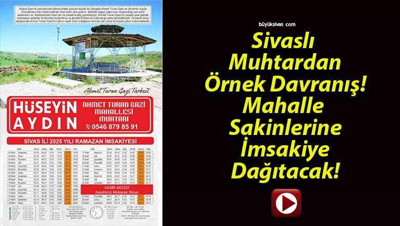 Sivaslı Muhtardan Örnek Davranış! Mahalle Sakinlerine İmsakiye Dağıtacak!