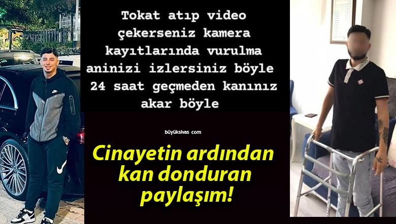 Cinayetin ardından kan donduran paylaşım!