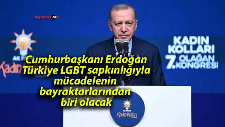 Cumhurbaşkanı Erdoğan: Türkiye LGBT sapkınlığıyla mücadelenin bayraktarlarından biri olacak