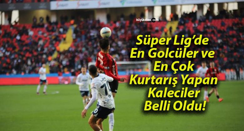 Süper Lig’de En Golcüler ve En Çok Kurtarış Yapan Kaleciler Belli Oldu!