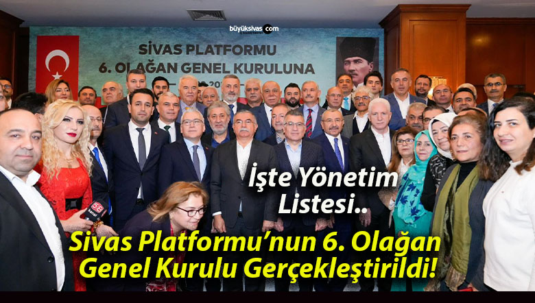 Sivas Platformu’nun 6. Olağan Genel Kurulu Gerçekleştirildi!