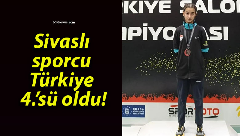 Sivaslı sporcu Türkiye 4.’sü oldu!