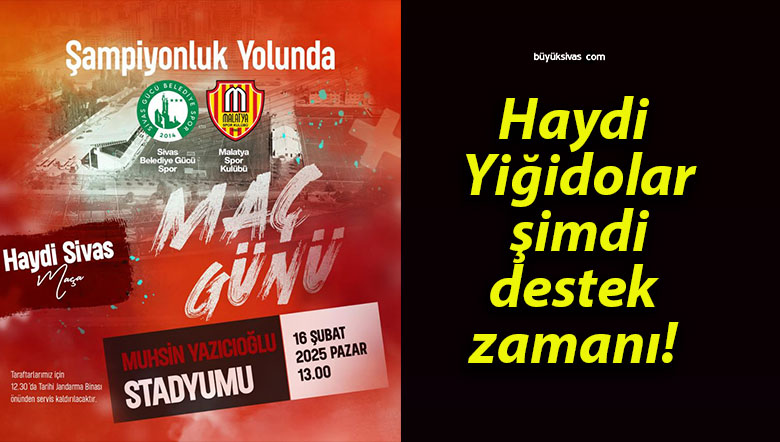 Haydi Yiğidolar şimdi destek zamanı!