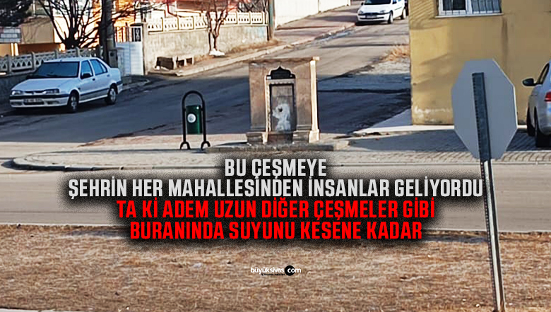 Fatih Mahallesi’ndeki şehit çeşmesi 3 aydır akmıyor! Vatandaşlar çözüm bekliyor