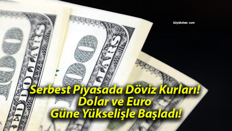 Serbest Piyasada Döviz Kurları! Dolar ve Euro Güne Yükselişle Başladı!
