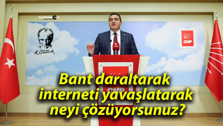 Bant daraltarak interneti yavaşlatarak neyi çözüyorsunuz?