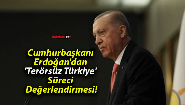 Cumhurbaşkanı Erdoğan’dan ‘Terörsüz Türkiye’ Süreci Değerlendirmesi!