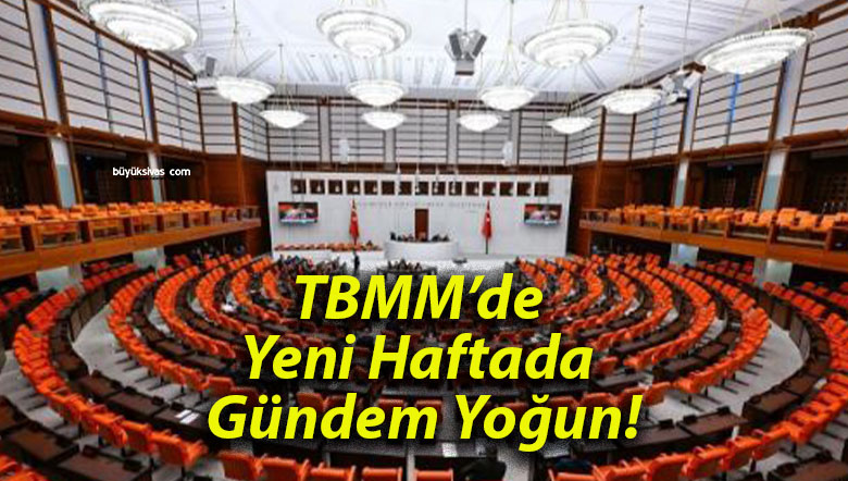 TBMM’de Yeni Haftada Gündem Yoğun!