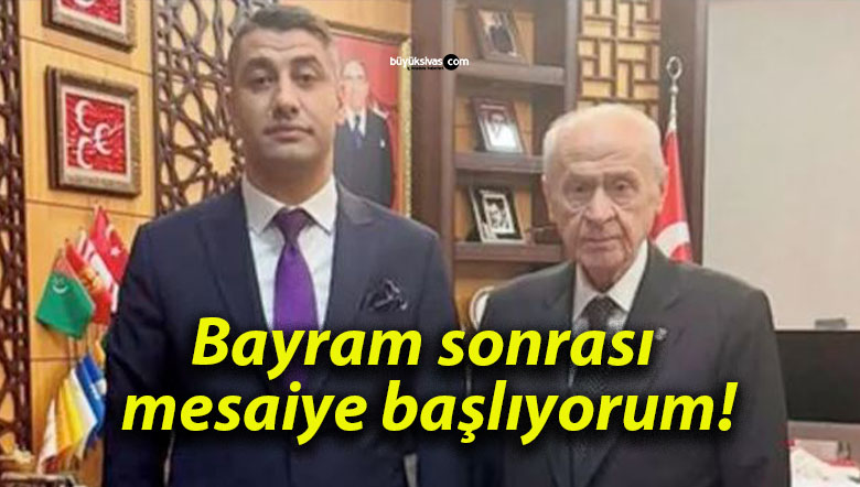 Bayram sonrası mesaiye başlıyorum!