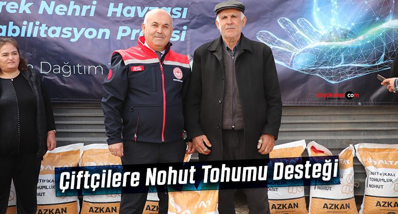 Yıldızeli İlçesinde Nohut Tohumu Dağıtım Töreni Düzenlendi