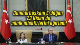 Cumhurbaşkanı Erdoğan 23 Nisan’da minik misafirlerini ağırladı!