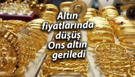 Altın fiyatlarında düşüş Ons altın geriledi
