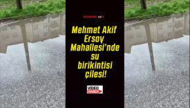 Mehmet Akif Ersoy Mahallesi’nde su birikintisi çilesi!