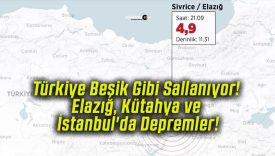 Türkiye Beşik Gibi Sallanıyor! Elazığ, Kütahya ve İstanbul’da Depremler!