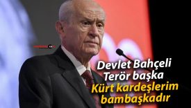 Devlet Bahçeli: Terör başka Kürt kardeşlerim bambaşkadır