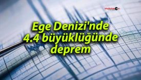 Ege Denizi’nde korkutan deprem! Muğla açıklarında 4.4 büyüklüğünde sarsıntı