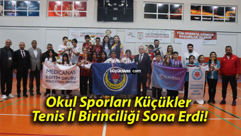 Okul Sporları Küçükler Tenis İl Birinciliği Sona Erdi!